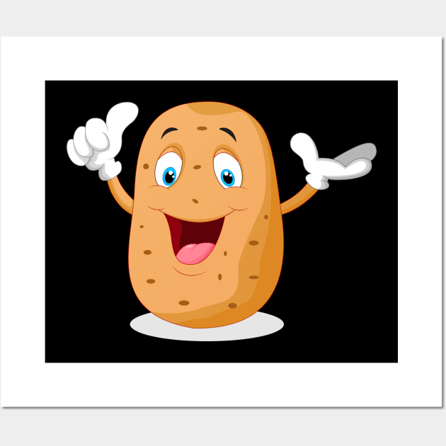 Cute Potato Wall Art by MagdalenaRo